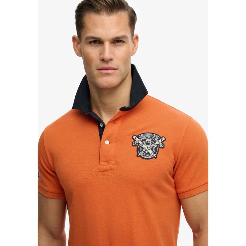 Superdry Vintage Pique Rugby Polo image number 2